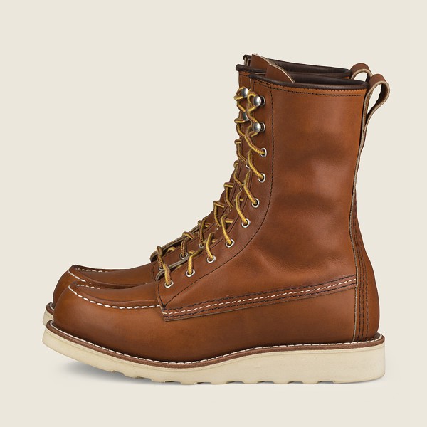 Heritage Støvler Dame - Red Wing 8-Inch Moc - Tall Legacy Athletics - Brune - FCYPIT-751